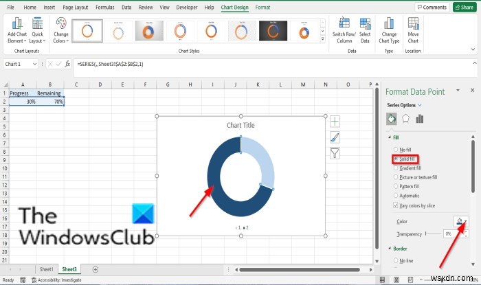 Cách tạo Biểu đồ tiến trình dạng thanh hoặc vòng tròn trong Excel 