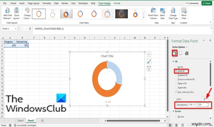 Cách tạo Biểu đồ tiến trình dạng thanh hoặc vòng tròn trong Excel 