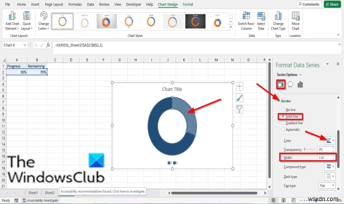 Cách tạo Biểu đồ tiến trình dạng thanh hoặc vòng tròn trong Excel 