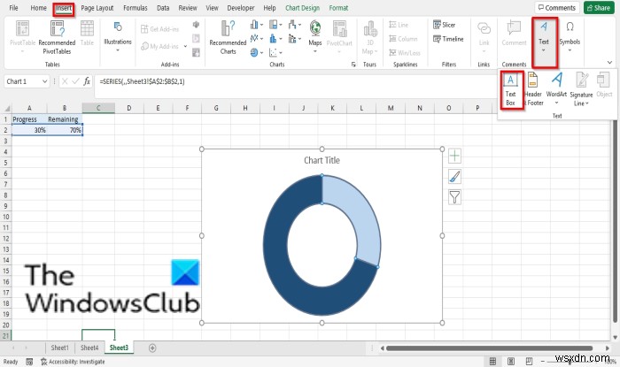 Cách tạo Biểu đồ tiến trình dạng thanh hoặc vòng tròn trong Excel 