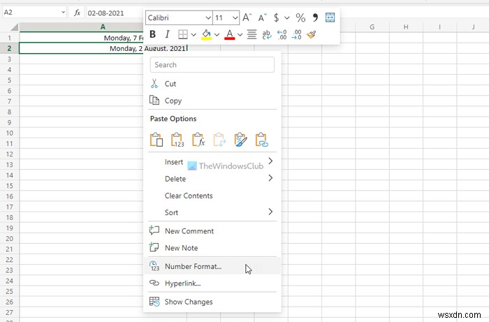 Cách thay đổi Định dạng Ngày trong Google Trang tính và Excel Online 