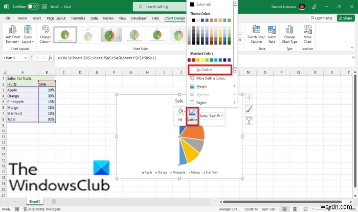 Cách tạo Biểu đồ nửa hình tròn trong Excel