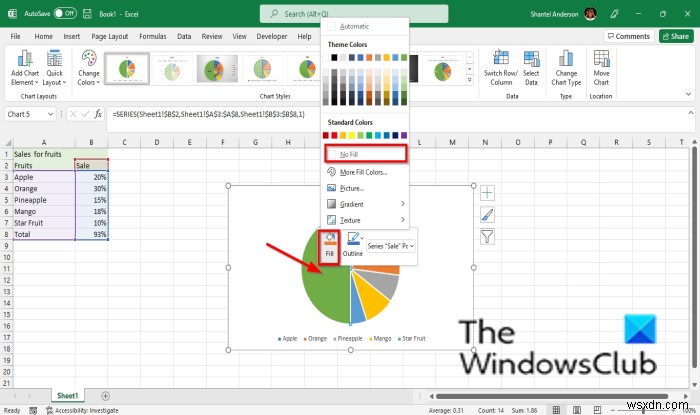 Cách tạo Biểu đồ nửa hình tròn trong Excel