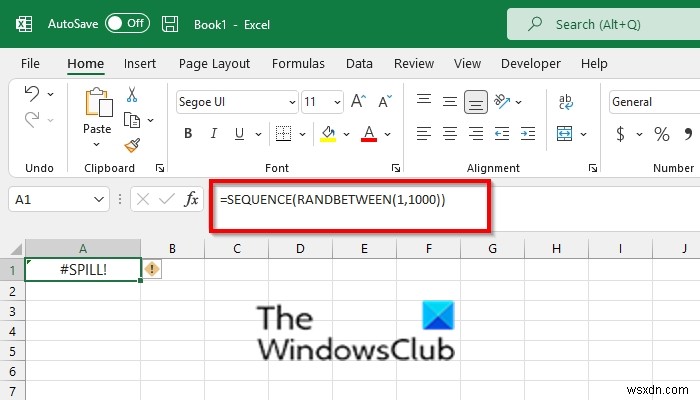 Cách sửa lỗi SPILL trong Excel