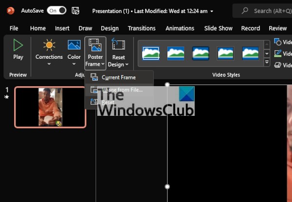 Cách chèn Video Thumbnail trong PowerPoint 