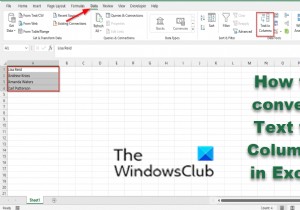 Cách chuyển đổi văn bản thành cột trong Excel 