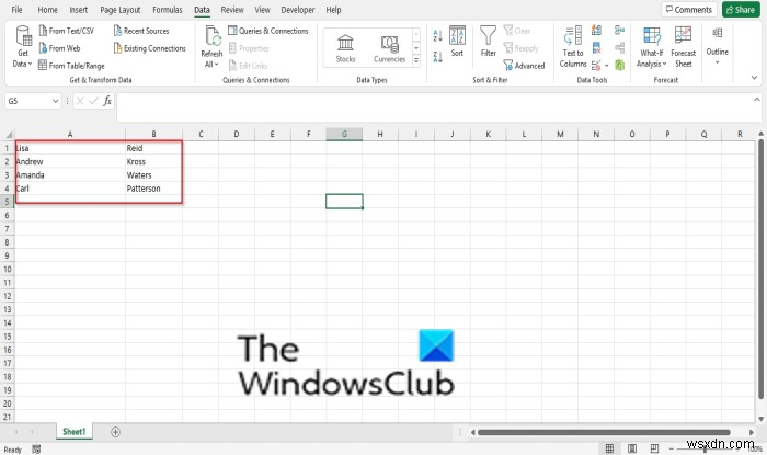 Cách chuyển đổi văn bản thành cột trong Excel 