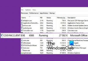 Quy trình CSISYNCCLIENT.EXE trong Windows 11/10 là gì? 