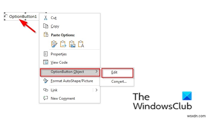 Cách thêm nút Radio trong tài liệu Microsoft Word 