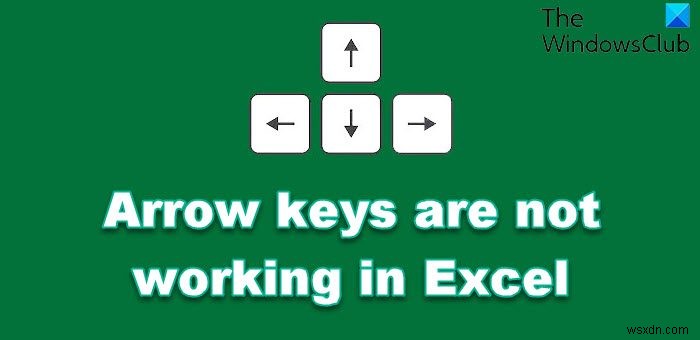 Các phím mũi tên không hoạt động trong Microsoft Excel 