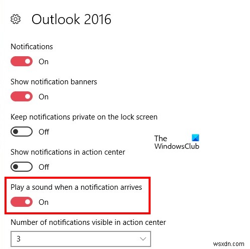 Âm thanh thông báo qua email không hoạt động trong Outlook 