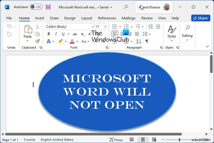 Sửa lỗi Microsoft Word sẽ không mở và chạy đúng cách 
