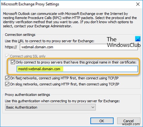 Đã xảy ra sự cố với chứng chỉ bảo mật của máy chủ proxy - Lỗi Outlook 