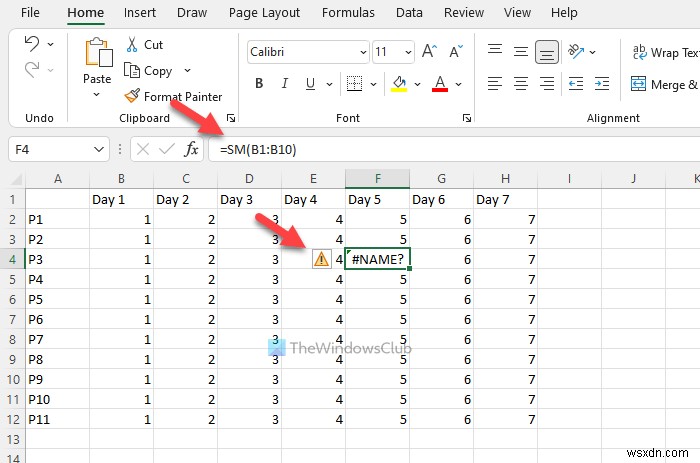 Excel đã hết tài nguyên khi cố tính toán một hoặc nhiều công thức 