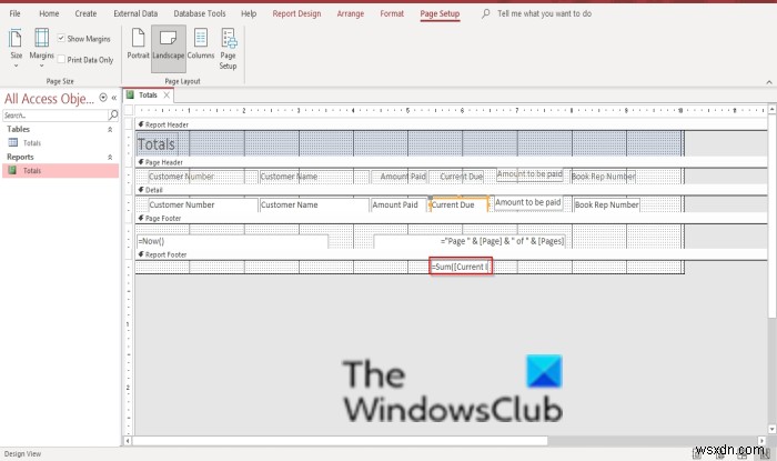 Cách thêm Tổng số trong Báo cáo trong Microsoft Access 