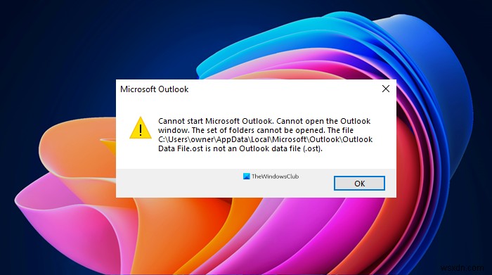 Khắc phục Lỗi bộ thư mục không mở được Outlook 