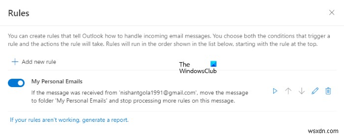 Cách tự động di chuyển Email vào một thư mục trong Outlook 
