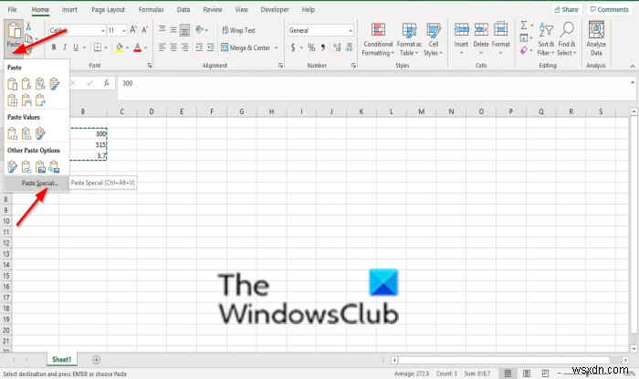 Cách chuyển đổi Số được lưu trữ dưới dạng Văn bản thành Số trong Excel 