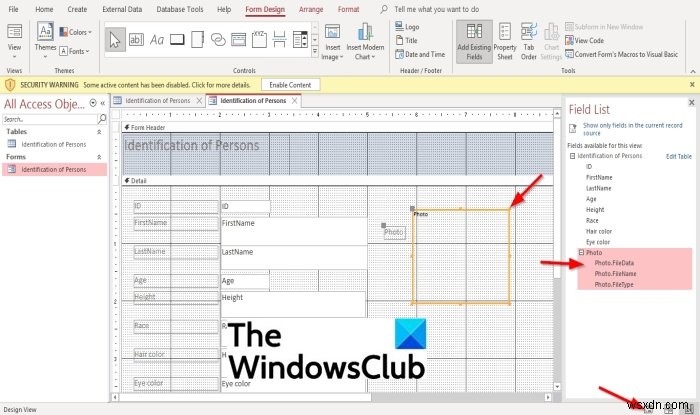 Cách thêm Hình ảnh vào Biểu mẫu Access của Microsoft 