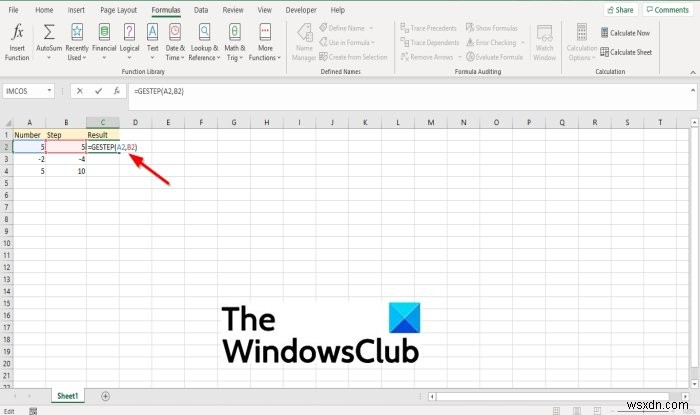 Cách sử dụng hàm GSTEP trong Microsoft Excel 