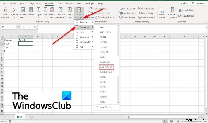 Cách sử dụng hàm IMARGUMENT trong Microsoft Excel 