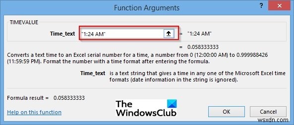 Cách sử dụng hàm TIMEVALUE trong Microsoft Excel 