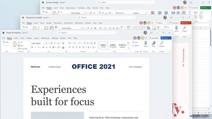 Các tính năng mới trong Microsoft Office 2021 