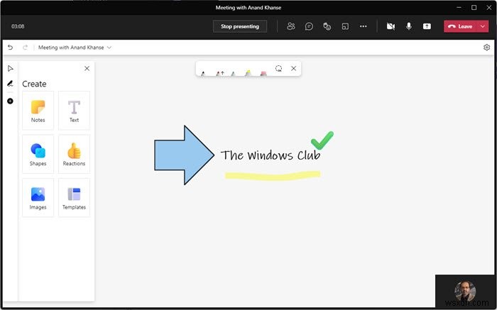 Cách sử dụng Whiteboard trong Microsoft Teams 