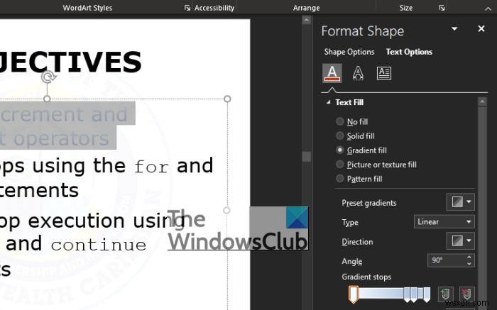 Cách thêm Văn bản nhiều màu vào trang chiếu Microsoft PowerPoint 