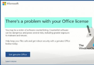 Đã xảy ra sự cố với Giấy phép Office của bạn 