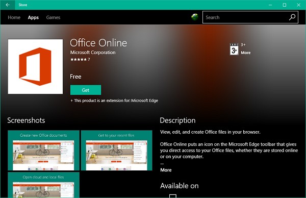 Tạo tài liệu Office trên Edge và Chrome bằng tiện ích mở rộng Office Online