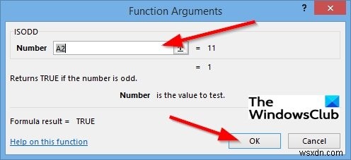 Cách sử dụng hàm ISODD trong Microsoft Excel 