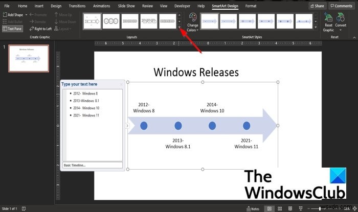 Cách tạo Dòng thời gian trong PowerPoint 