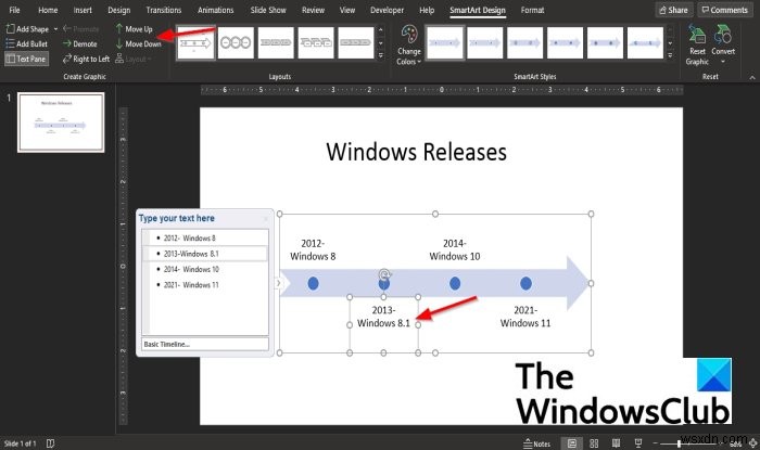 Cách tạo Dòng thời gian trong PowerPoint 