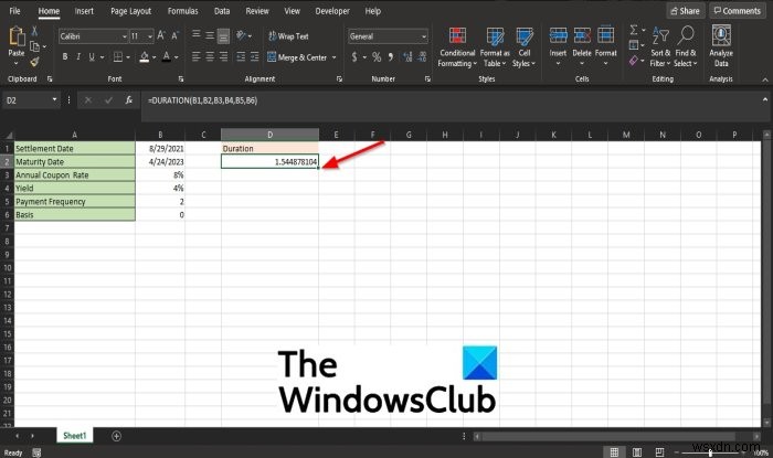 Cách sử dụng Hàm tài chính thời hạn trong Microsoft Excel 