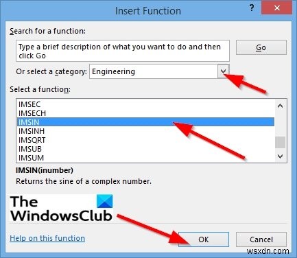 Cách sử dụng hàm IMSIN trong Microsoft Excel 