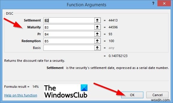 Cách sử dụng hàm DISC trong Microsoft Excel 