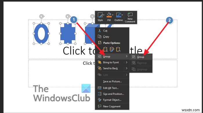 Cách nhóm và tạo hoạt ảnh cho các đối tượng trong Microsoft PowerPoint 