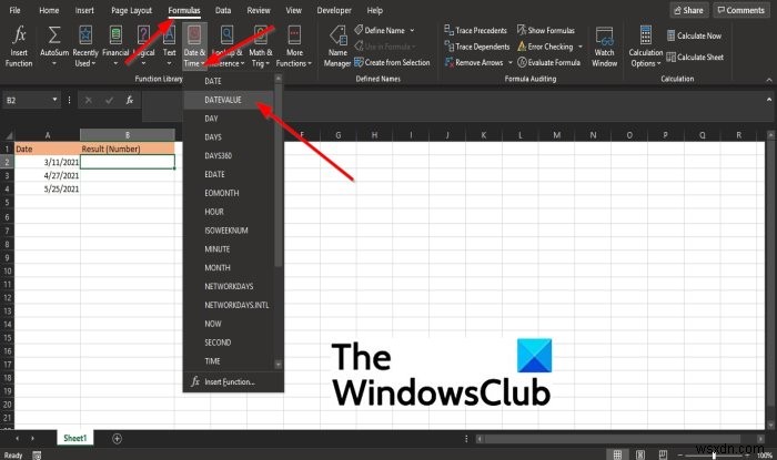 Cách sử dụng hàm DATEVALUE trong Microsoft Excel 