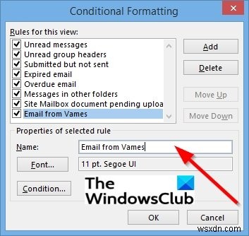 Cách tạo mã màu cho email của người gửi trong Outlook 