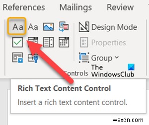 Cách thêm và thay đổi Kiểm soát nội dung trong Microsoft Word 