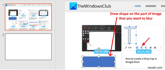 Cách làm mờ một phần của ảnh bằng PowerPoint 