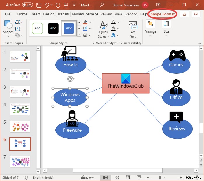 Cách tạo Sơ đồ tư duy trong Microsoft PowerPoint 