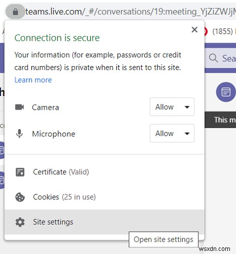 Microsoft Teams không thể tải hoặc gửi hình ảnh trong trò chuyện 