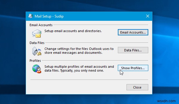 Outlook không thể đăng nhập, hãy xác minh rằng bạn được kết nối với mạng 