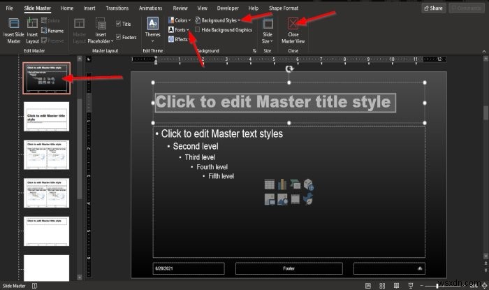 Cách sử dụng Slide Master trong PowerPoint 