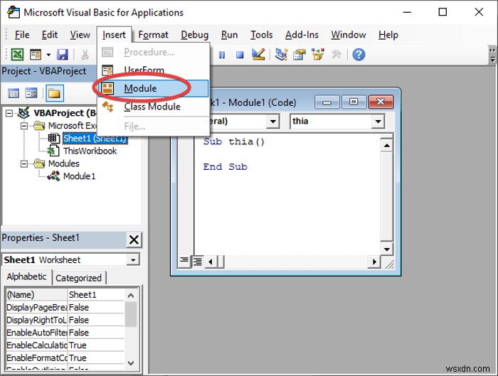 Cách sửa lỗi VBA 400 trong Excel 