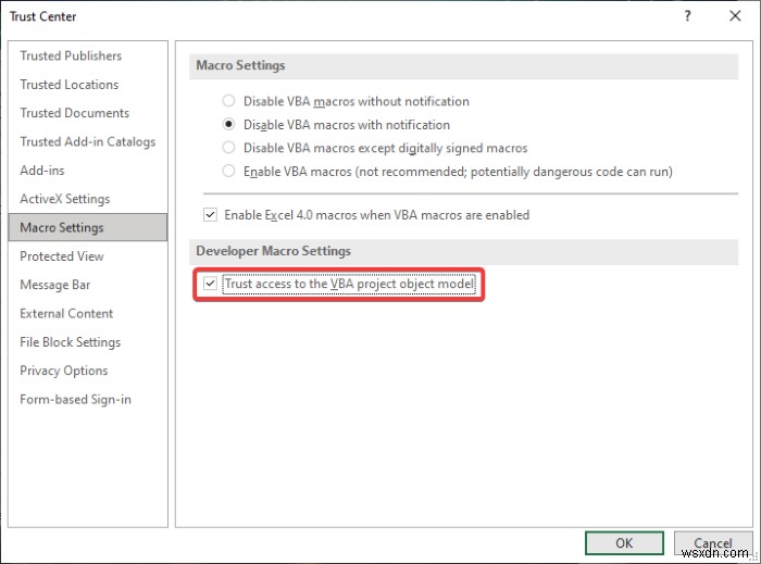 Cách sửa lỗi VBA 400 trong Excel 