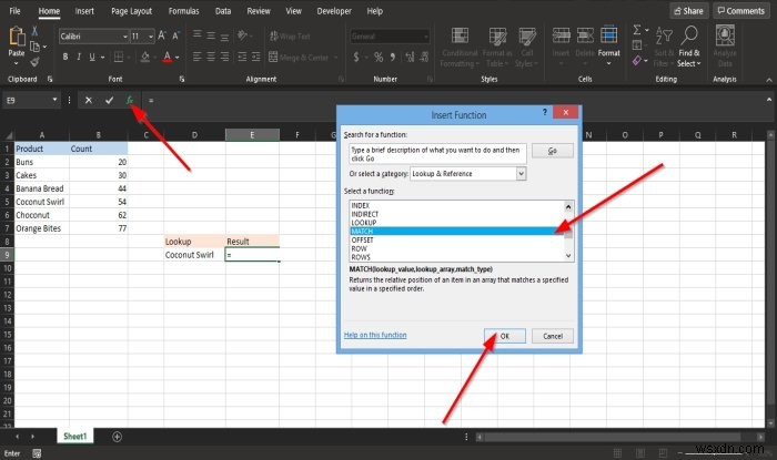 Cách sử dụng hàm MATCH trong Microsoft Excel 