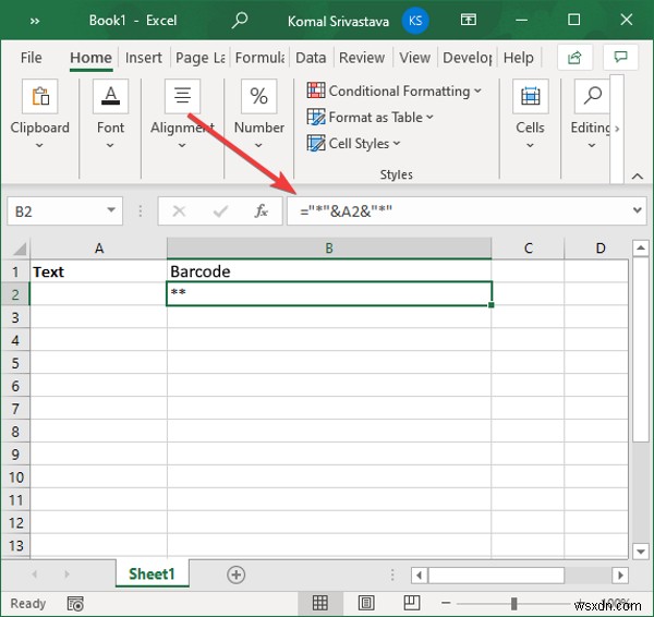 Cách tạo mã vạch trong Microsoft Excel 